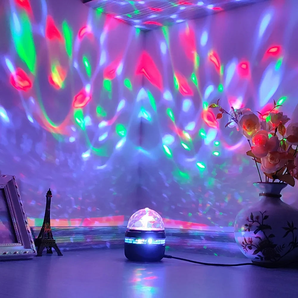 Projecteur d’Étoiles Aurore Boréale | Lampe Galaxy Ciel Étoilé Rotatif + Télécommande