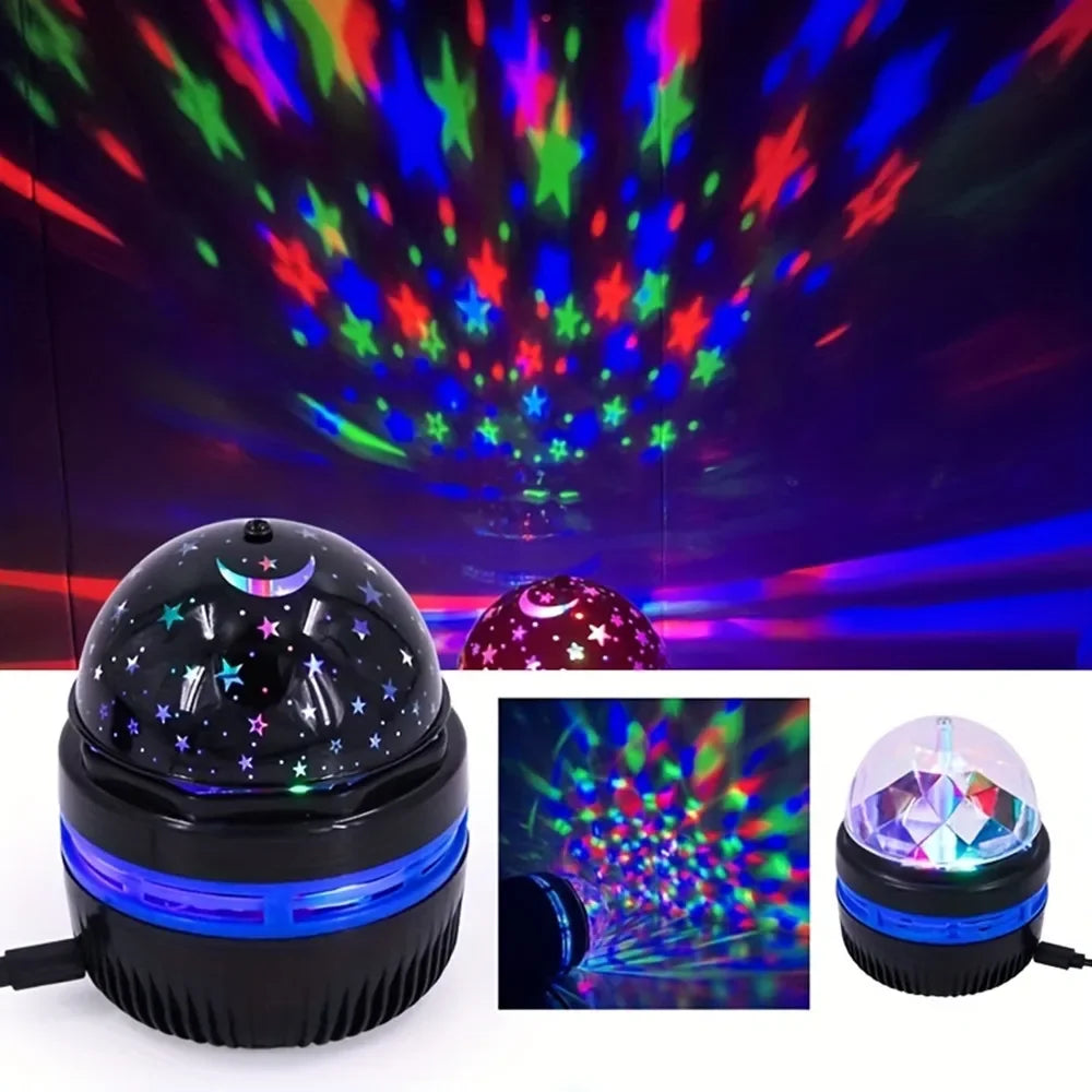 Projecteur d’Étoiles Aurore Boréale | Lampe Galaxy Ciel Étoilé Rotatif + Télécommande