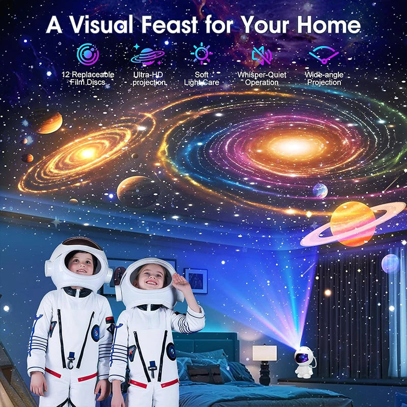 Projecteur Galaxie Astronaute – Planétarium LED pour Chambre